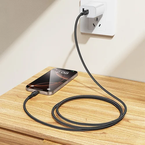 Borofone BX116 USB-C kabelis 60W 1.0 m Juodas image 3