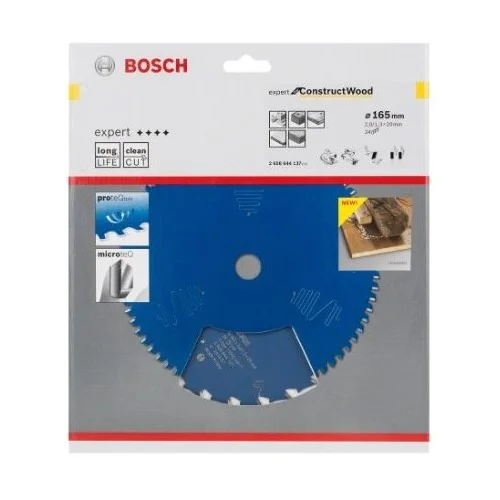 Bosch Expert for Construct Wood Pjovimo diskas medienai 165x20x2,0 mm image 2