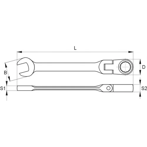 YATO YT-1675 9 mm terkšlinis raktas image 2