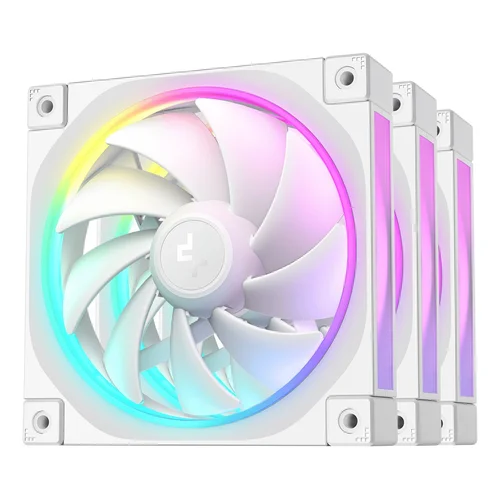 DeepCool FL12 WH-3 12 cm balti ventiliatoriai, 3 vnt. image 1
