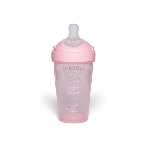 Twistshake Pro Double antikolikinis buteliukas 260 ml rožinis 79024 image 3