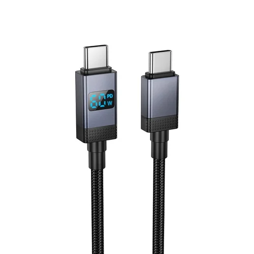 Hoco X118 USB-C–USB-C laidas 1 m, 60 W, juodas image 1