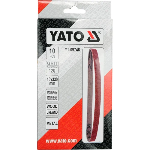YATO YT-09746 šlifavimo juostos P120, 10 × 330 mm, 10 vnt. image 3