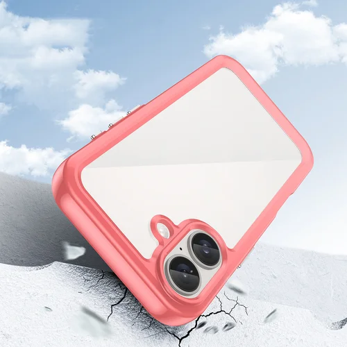 Kitos erdvės hibridinis dėklas iPhone 16, raudonas image 3