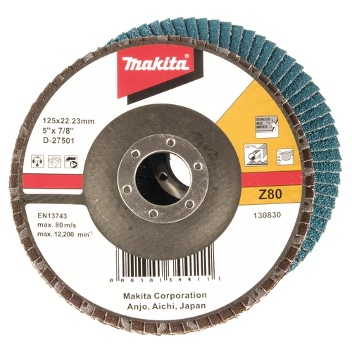 Makita D-27501 Lapeliniai diskai, 125 mm, K80 image 1