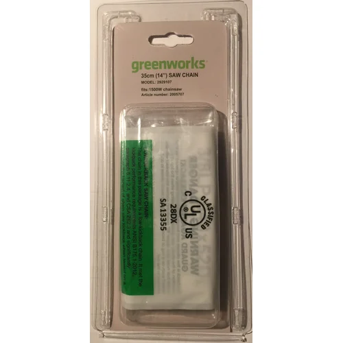 Pjovimo grandinė Greenworks ACS-35CHAIN-GW, 35 cm image 1