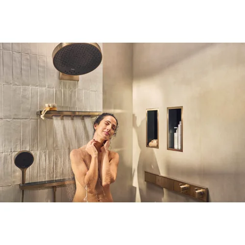 Hansgrohe Rainfinity 130 3jet rankinis dušas, 26864140, šlifuotos bronzos image 3