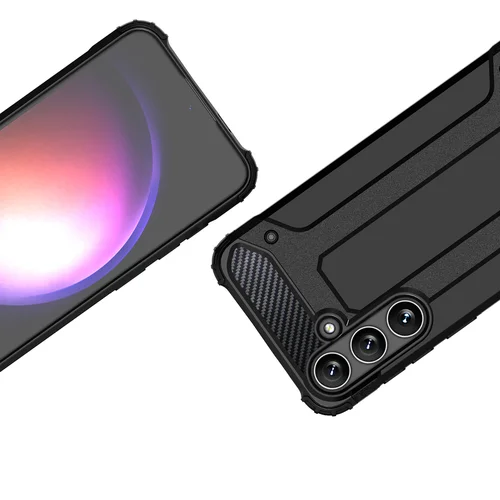Samsung Galaxy S24 FE Hibridinis Armor dėklas, juodas image 3