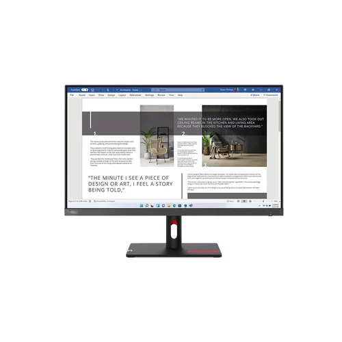 Lenovo ThinkVision S27i-30 27 col. Full HD monitorius, pilkas image 3