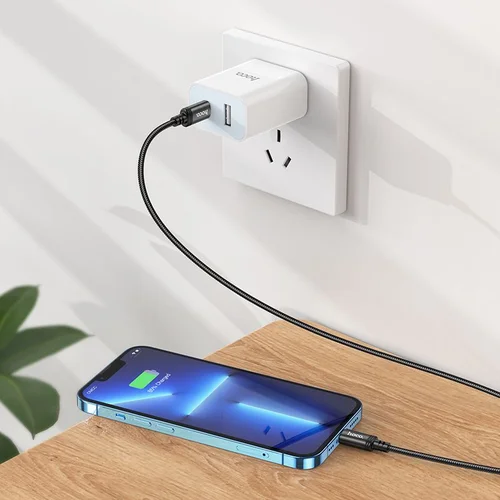 Hoco X89 USB-C–Lightning laidas 1 m 20 W, juodas image 2