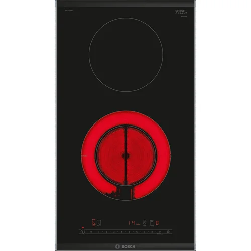 Bosch Serie 6 PKF375FP2E stiklo keraminė kaitlentė 30 cm, juoda image 1