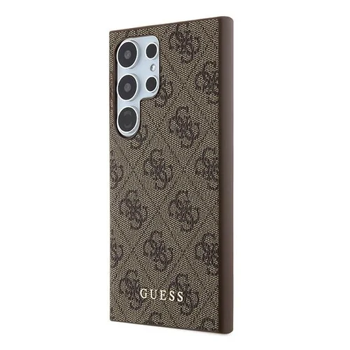 Guess 4G Metal Gold Logo dėklas Samsung Galaxy S24 Ultra, rudas image 2