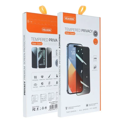 Veason 6D Pro privatumo stiklas iPhone 16 Pro, juodas image 1