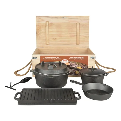 Lauko puodų rinkinys 7 dalių FF240 Juoda image 2