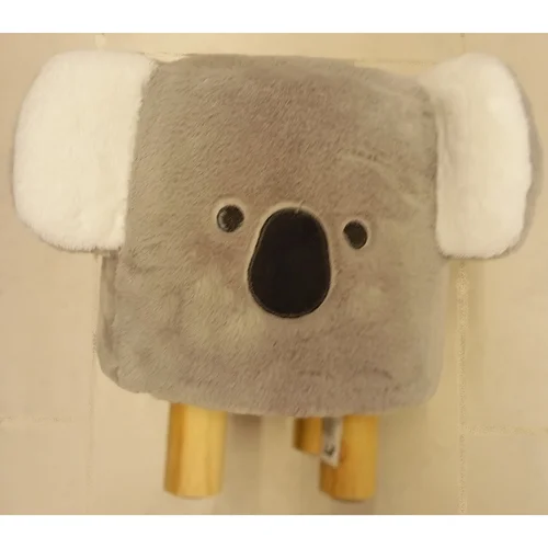 KOALA vaikiška kėdutė-pufas, pilka image 1