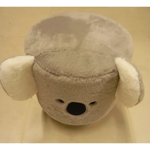 KOALA vaikiška kėdutė-pufas, pilka image 2