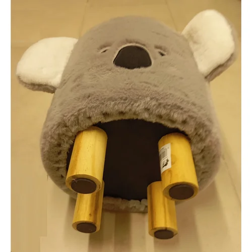 KOALA vaikiška kėdutė-pufas, pilka image 3