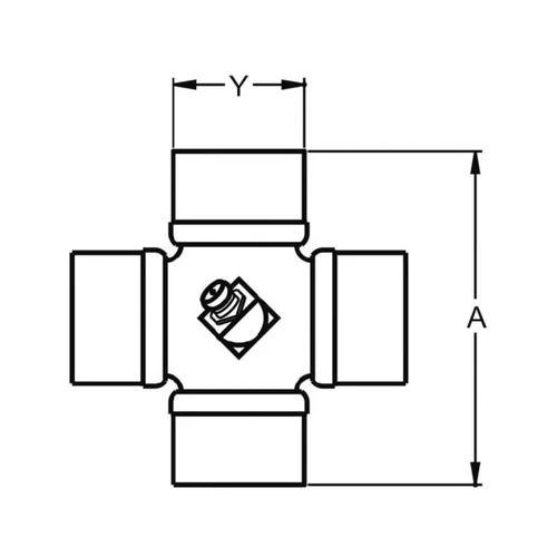 Walterscheid Kryžminis laikiklis Ø 22x55 mm 2100 image 2