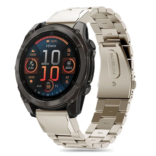 Tech-Protect nerūdijančio plieno apyrankė Garmin Fenix 51 mm, titano image 1