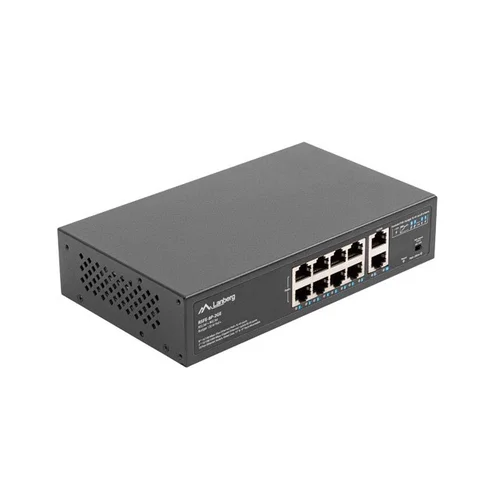 Lanberg RSFE-8P-2GE-120 PoE+ jungiklis 120 W image 2