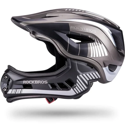 Rockbros TT-32SBTG-M vaikų šalmas, M, pilkas image 2