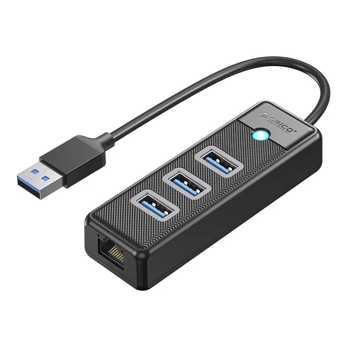 Orico PW3UR25-U3 USB-C šakotuvas, 4 prievadų, juodas image 1