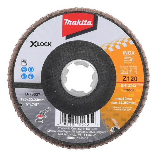 Makita D-76037 X-Lock lapeliniai diskai, 125 mm, Z120 image 1