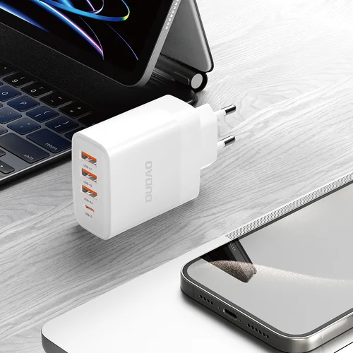 Dudao A5HEU 20 W įkroviklis, 3 USB-A, USB-C, baltas image 2