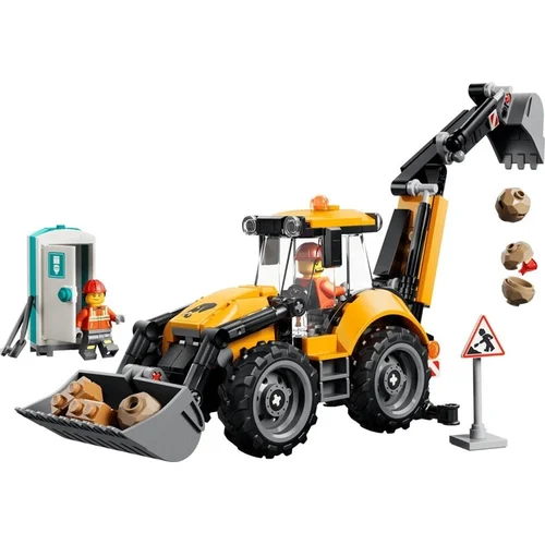 LEGO 60480 City Yellow Backhoe Loader image 2