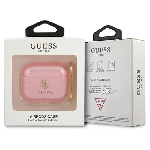 Guess GUA3UCG4GP AirPods 3 dėklas, rožinis image 3