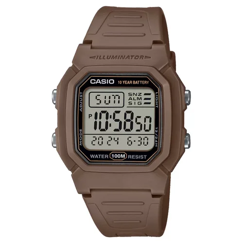 Casio W-800H-5A vyriškas laikrodis, rudas image 1