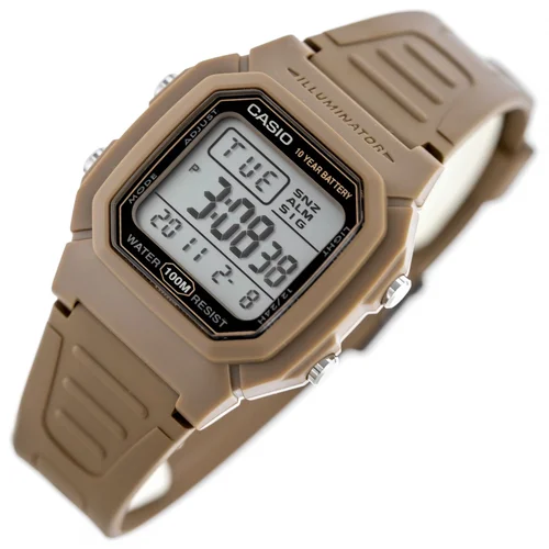 Casio W-800H-5A vyriškas laikrodis, rudas image 2
