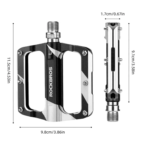 Rockbros K306-BK MTB pedalai, juodi image 2