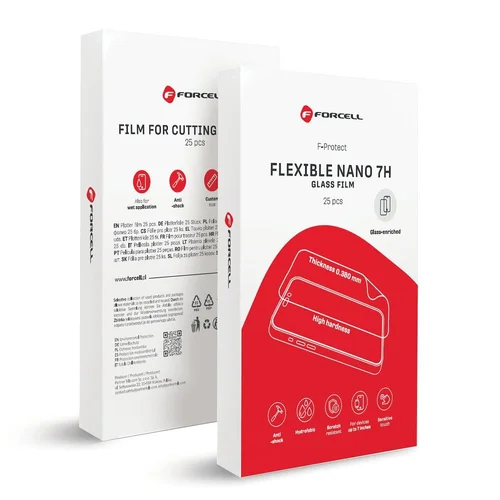 Forcell F-Protect Nano 7H plėvelė 196 × 125 mm, 25 vnt. image 1
