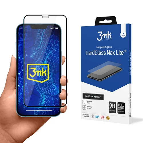 3mk HardGlass Max Lite stiklas Apple iPhone 13 Mini, juodas image 1