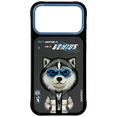 Nimmy Cool&Cute 2.0 Wolf dėklas iPhone 17 Pro Max, juodas image 1