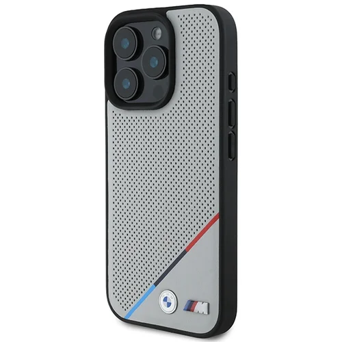 BMW M Perforuotas MagSafe dėklas iPhone 16 Pro, pilkas image 2