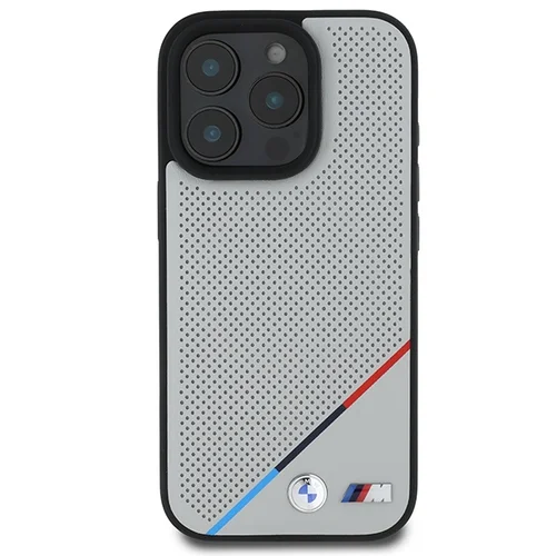 BMW M Perforuotas MagSafe dėklas iPhone 16 Pro, pilkas image 3
