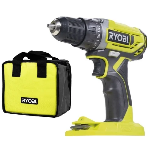 RYOBI ONE+ R18DD2-0, 18 V, 40 Nm, akumuliatorinis suktuvas-gręžtuvas image 1