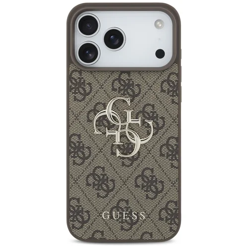 Guess 4G dėklas iPhone 17 Pro Max, rudas image 3