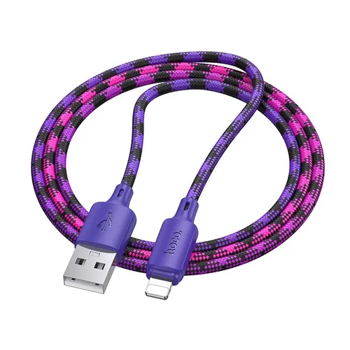 Hoco X116 USB-A–Lightning kabelis, 1 m, violetinis gradientas image 1
