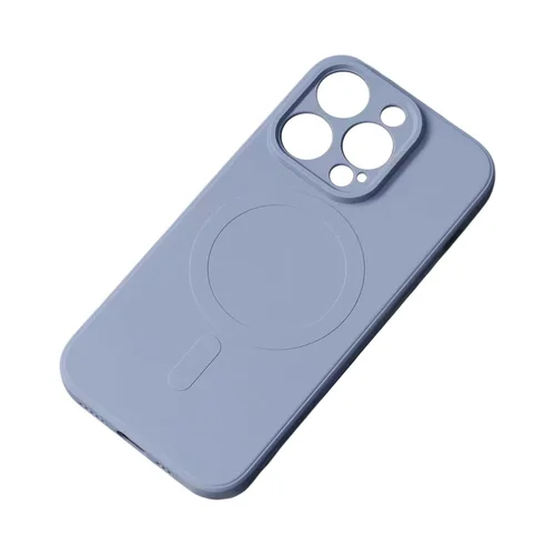 MagSafe silikoninis dėklas iPhone 15 Pro, pilkas image 1