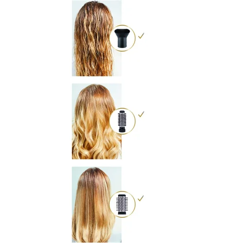 Rowenta Brush Activ' Dry & Style CF9550, 1000 W, juoda image 2