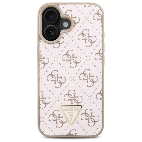 Guess New 4G Triangle dėklas iPhone 16, baltas image 3