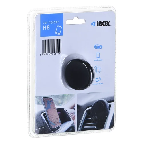 iBox H-8 automobilinis telefono laikiklis, juodas image 1