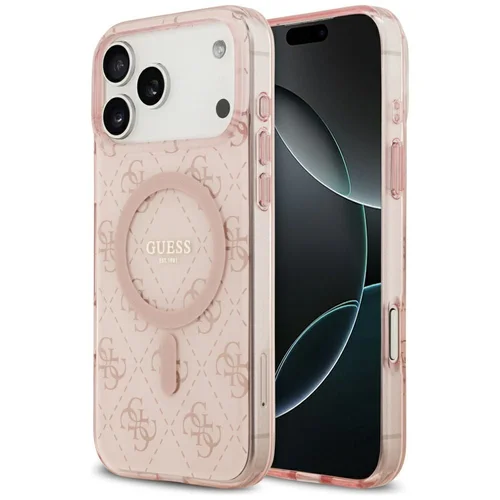 GUESS GUHMP17XH4DTEP dėklas iPhone 17 Pro Max, rožinis image 1