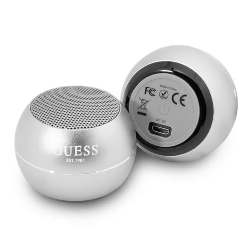 Guess GUWSALGEG Mini Bluetooth garsiakalbis, pilkas image 1