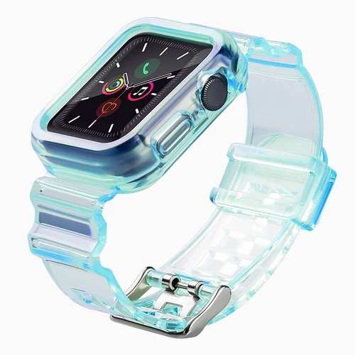 Apple Watch 40 mm TPU apyrankės ir korpuso rinkinys, mėlynas image 2