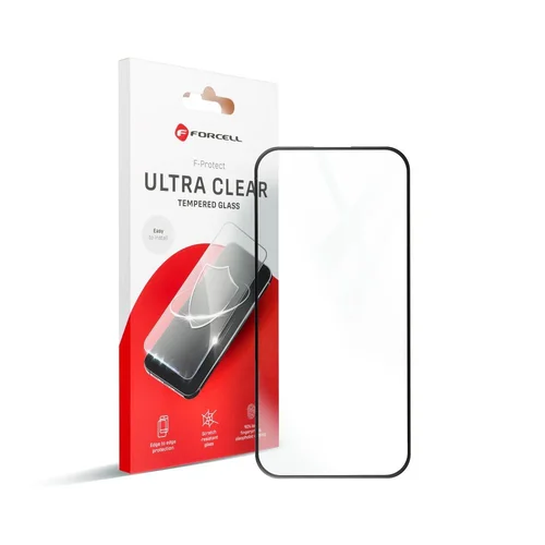 Forcell Ultra Clear apsauginis stiklas iPhone X/XS/11 Pro, juodas image 2
