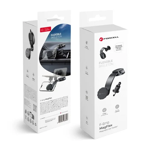 FORCELL F-GRIP MagFlex magnetinis automobilinis laikiklis, juodas image 1